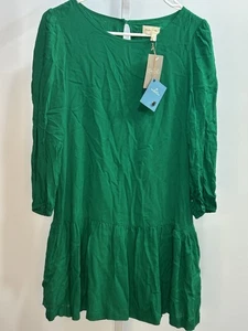 Mini vestido para mujer ANTHROPOLOGIE Meadow Rue verde cintura caída, talla 2. Nuevo con etiquetas. 3J - Imagen 1 de 8