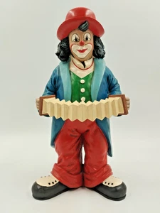 Gilde Handwerk  Clown Musikus Ziehharmonika Spieler ca. 26 cm groß 🔥Sehr Gut🔥 - Bild 1 von 6