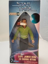 Star Trek 9" CAPTAIN JAMES KIRK in Casual Attire & Tribbles Playmates Doll 