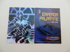 1996 TOPPS STAR WARS FINEST MATRIX CARD EMPEROR PALPATINE SIGNED RAY LAGO, POA