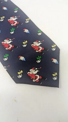 Gravata masculina de Natal Papai Noel gravata de pescoço de bacalhau com capuz - Imagem 1 de 4