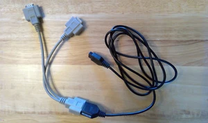 Joystick Y Cable DB9 for Colecovision, Intellivision Atari 2600 Controller 9 pin - Picture 1 of 8