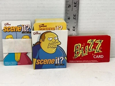 Simpsons Scene It Game Trivia Category & Buzz Cards Mattel 2009 Replacement - Image 1 of 4