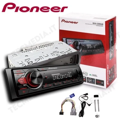 Autoradio Pioneer MVH-330DAB 1DIN Bluetooth MP3 USB Compatibile con Android  - Immagine 1 di 4
