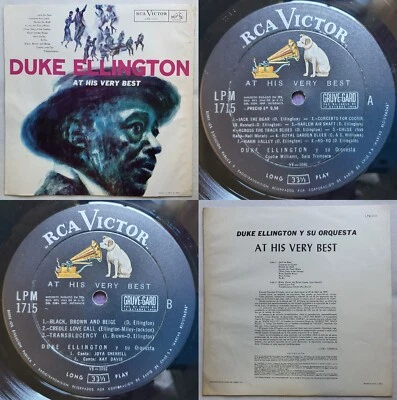 DUKE ELLINGTON AT HIS VERY BEST 1963 UNIQ CVR & PS & ERRORS MEGARARE CHILEAN PR - Image 1 of 4