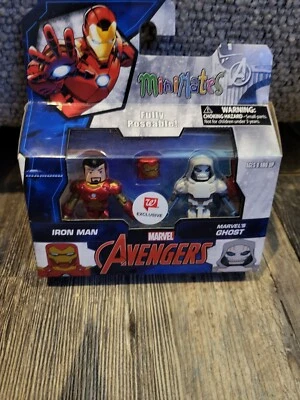 Juego de figuras Marvel Minimates Avengers Assemble (2020) Iron Man y Ghost Foto 1 de 3
