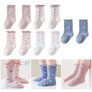 5 Pairs Baby Ankle Socks Kids Boys Girls Spring Autumn Socks Cotton Crew Socks - Picture 1 of 11