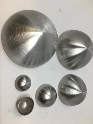 BAYRAM Edelstahl Halbkugel-Kappe Zum Anschweißen Am Rohr VA geschliffen Matt V2A