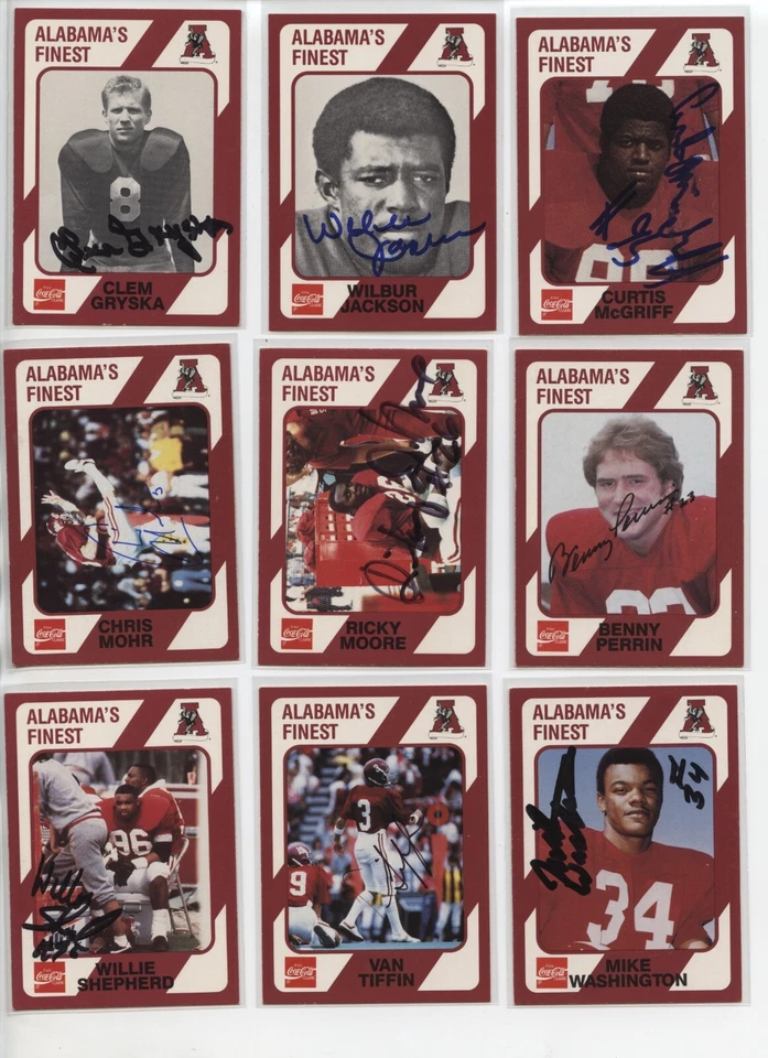 1989 Signed Alabama Coke Collegiate Collection Autograph - You Pick Auto - Image 1 of 3