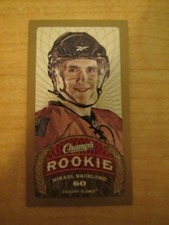 2009-10 Upper Deck Champs Hockey Rookie Mikael Backlund #162 Calgary Flames