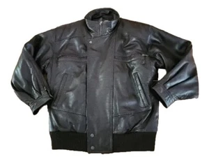 Rubenstein Bros Madison Shop Herren Nancy Heller Leder Bomberjacke Größe Large - Bild 1 von 23