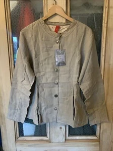 Ewa I Walla SS20 Linen/cotton Jacket Beige 66332 BRAND NEW please Read - Picture 1 of 10