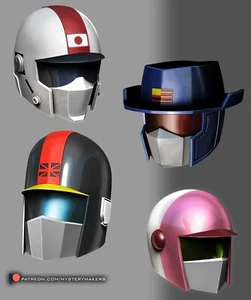 Custom Helmets of Saber Rider and the Star Sheriffs Replica Prop 1:1 (Painted) - Picture 1 of 34