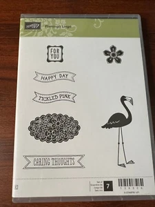 Stampin Up Klebestempel Set ~ Flamingo Lingo - Bild 1 von 3