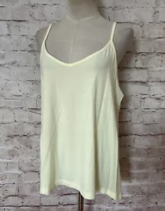 Camiseta sin mangas Old Navy Dream Scoop para mujer color amarillo claro talla L alta NUEVA - Imagen 1 de 4