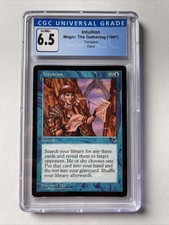 MTG - Intuition - Tempest - Rare - CGC 6.5 - Ex/NM+