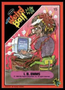 1986 Mel Appel Weird Ball #15 I. B. Emms Trading Card - Picture 1 of 2