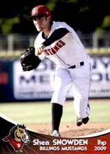 2009 Billings Mustangs Grandstand #33 Shea Snowden Brandon Mississippi MS Card