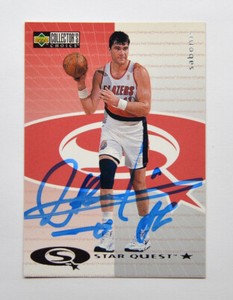 1997-98 Collector's Choice StarQuest #127 Arvydas Sabonis Autograph