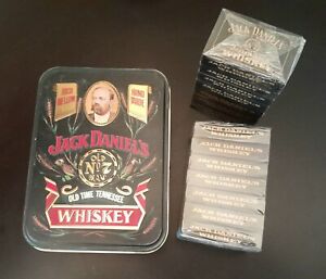 Jack Daniels_ Vintage Tin Box With 14 Matchboxes - Unopened_ 1980's 