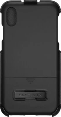 Capa suporte coldre clipe platina para Apple iPhone X XS 5.8" preta nova - Imagem 1 de 4