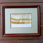 Original Watercolor Painting of Trees by Jim Kreitzer Listed Wisconsin Artist