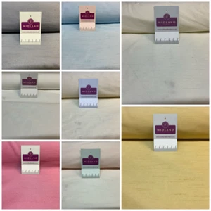 Luxury Plain Raw Faux Silk Dupion Fabric M1801 - Dressmaking Material - Picture 1 of 25