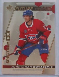 2022-23 SP Authentic #S-44 Johnathan Kovacevic-Spectrum FX Future Watch-RookieL1