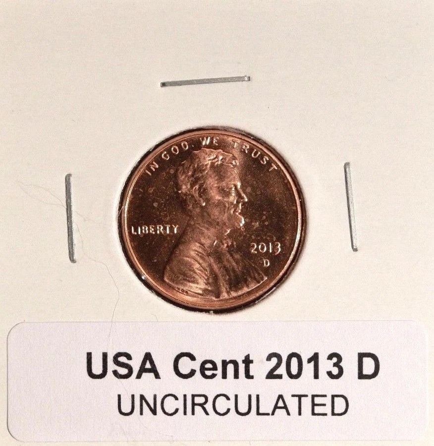 2013 D - USA Small Cent - UNCIRCULATED - Image 1 of 1