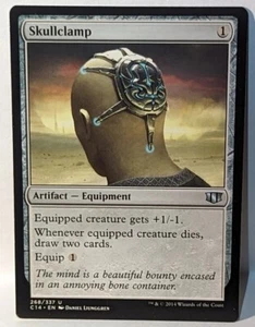 MTG Skullclamp Commander 2014 268/337 Regular Uncommon Magic The Gathering LP - Picture 1 of 4