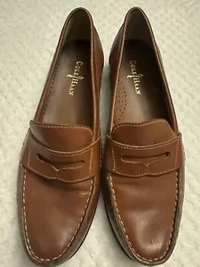 Cole Haan Women's Alexa Penny Mocs II Saddle Brown Penny Loafers - Size 6 - Picture 1 of 10