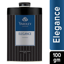 Yardley London Deodorizing Talcum Powder Elegance 100 grams Talc (3.5oz) Tin box