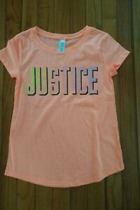 NWT Justice Girls Justice Glitter Logo  Top Size 6 7  10