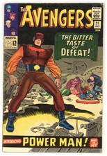 Avengers 21 1st app Power Man! Wally Wood inks 1965 Marvel Comics B440