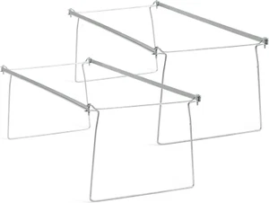 Heavy Duty Steel Hanging File Folder Frame, Letter Size, Gray, Adjustable Length - Picture 1 of 12