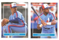 1990 Hottest Rookies Stickers - MONTREAL EXPOS Team Set