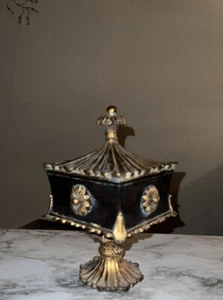Heavy Keepsake Box in Brown & Bronze color - 10” height - Picture 1 of 9