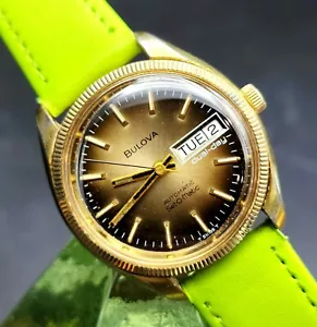 Vintage BULOVA "Set-O-Matic" Dual Day 1960's 17J Automatic Retro Men's Watch !! - Picture 1 of 2