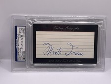 2010 Historic Autographs HOF & All-Star Edt. Monte Irvin Auto 12/68 PSA/DNA