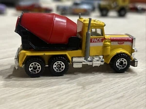 Matchbox PACE CONSTRUCTION Peterbilt Cement Mixer Truck Vintage Vtg 1981 80s Toy - Picture 1 of 8