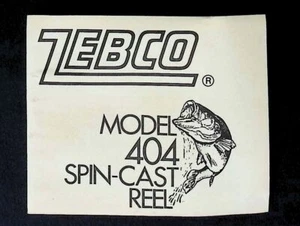 Lista de piezas manuales de carrete de pesca Zebco 404 - Imagen 1 de 2
