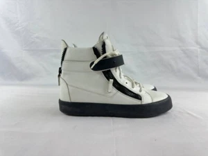 Giuseppe Zanotti High Top Leather White Sneakers Men's EU 42 US 9 - Picture 1 of 11