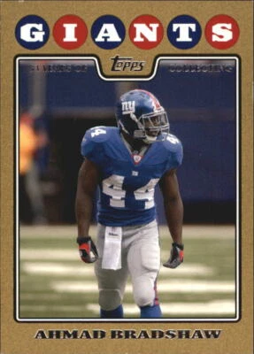 2008 Topps Gold #110 Ahmad Bradshaw Card /2008   - Image 1 of 2