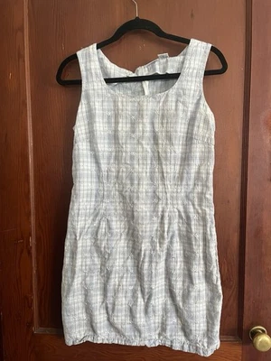 Newport News Women’s Size 8 Light Blue Floral Pattern 100% Cotton Midi Dress - Image 1 of 4