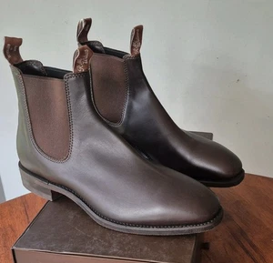 RM Williams Comfort Craftsman 10US 9G Chesrnut Mens Leather Boots BRAND NEW! - Picture 1 of 5