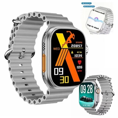 Bluetooth Smart Watch Men Women Compatible with iPhone/Android Phones Smartwatch - Image 1 of 4