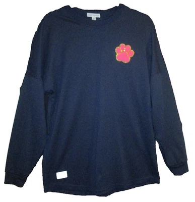 NOVO~Simply Southern Dog Lover Blusa Manga Longa Azul/Rosa/Dourado TAMANHO M~Back Spellout - Imagem 1 de 4