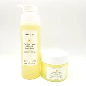 Naturium Glow Getter Set Lavaggio Corpo 16,9 oz + Burro Corpo 7,7 oz Duo Idratante - Foto 1 di 7