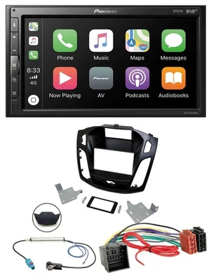 Pioneer USB MP3 DAB 2DIN Bluetooth Autoradio für Ford Focus ab 2018 schwarz - Bild 1 von 4