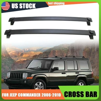 Поперечные дуги из запасов США подходят для багажника на крышу Jeep Commander 2006-2010 годов выпуска - Изображение 1 из 4